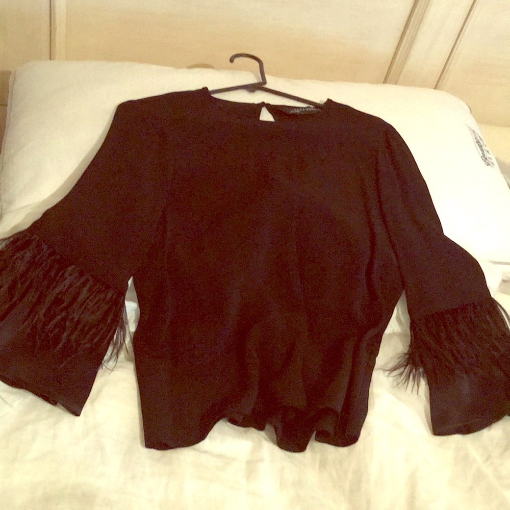 Zara women black blouse